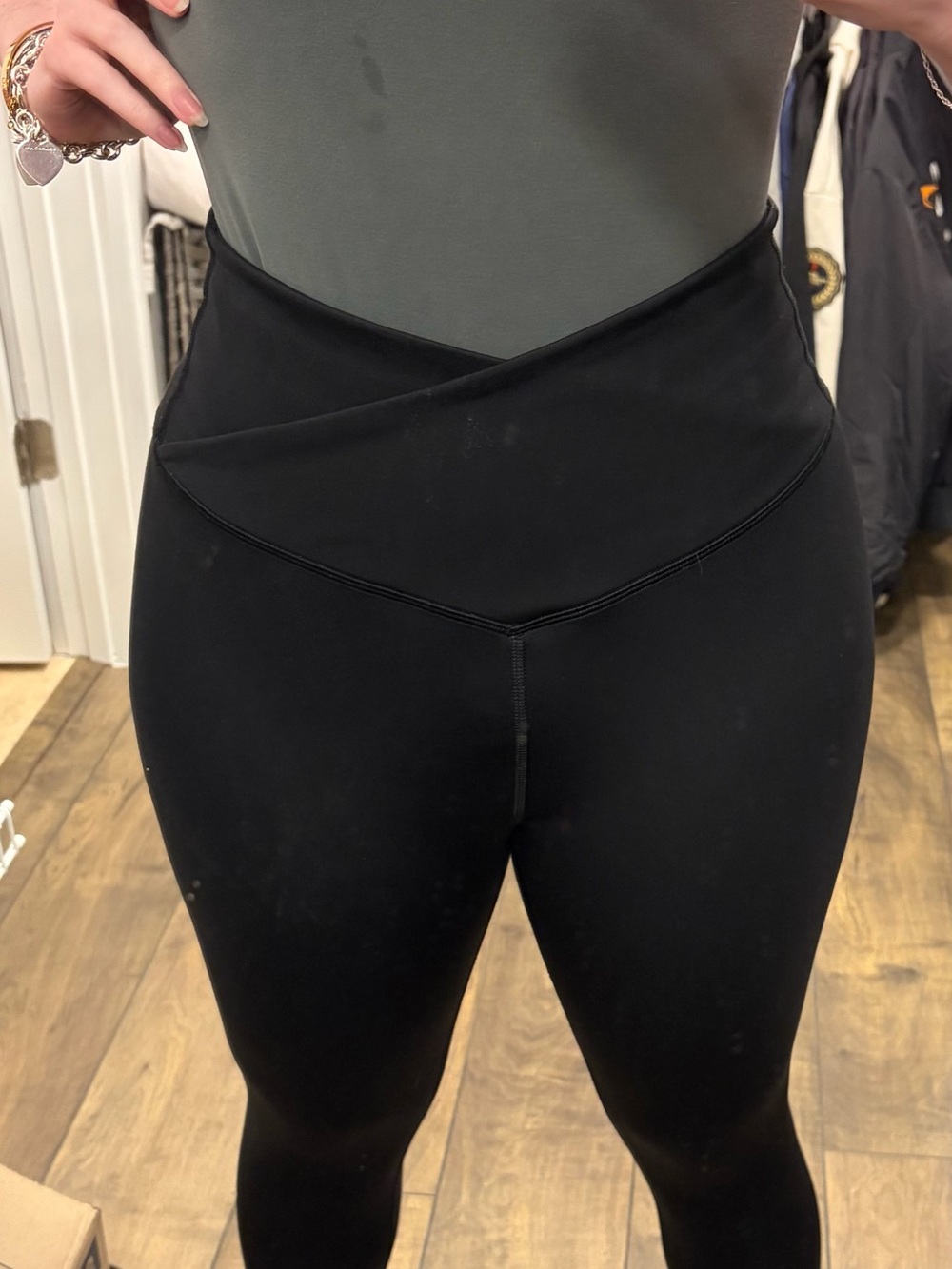 Victoria's Secret Black High-Waist Crossover Leggings